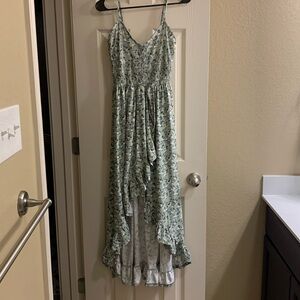 J for Justify high-low floral print dress